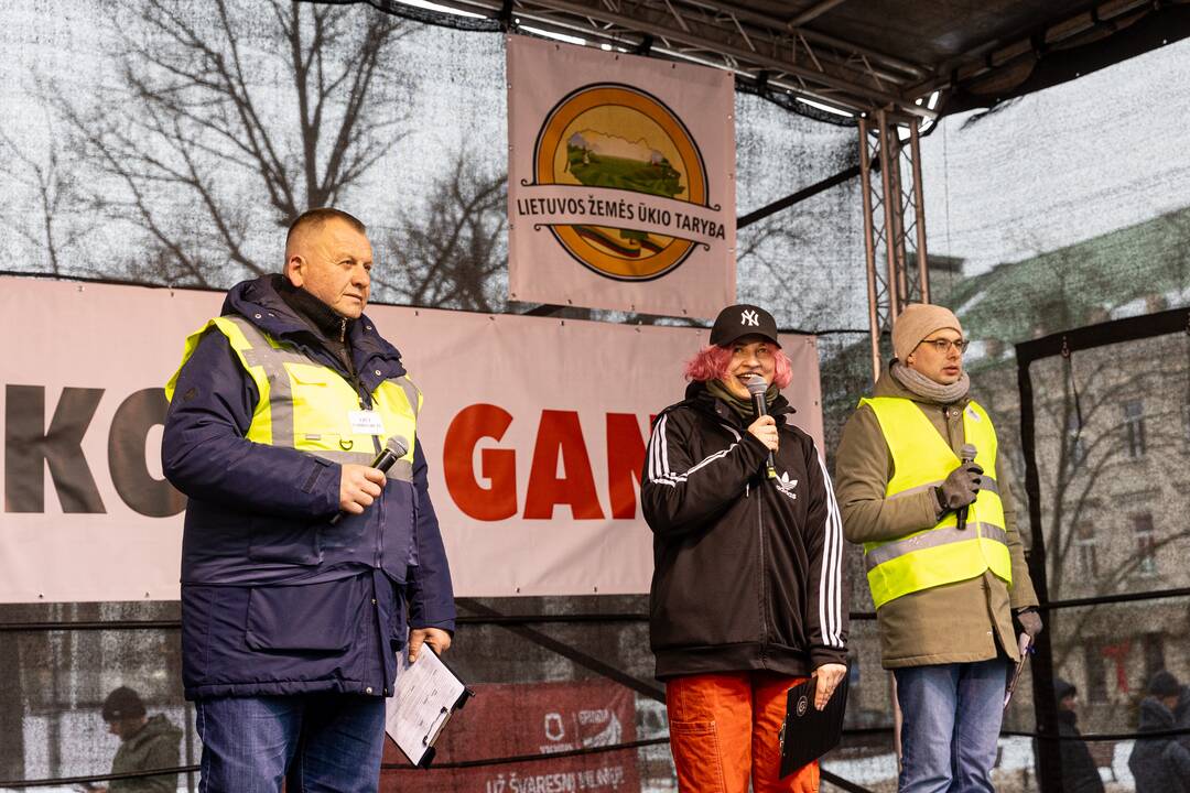 Vilniuje prasidėjo žemdirbių mitingas