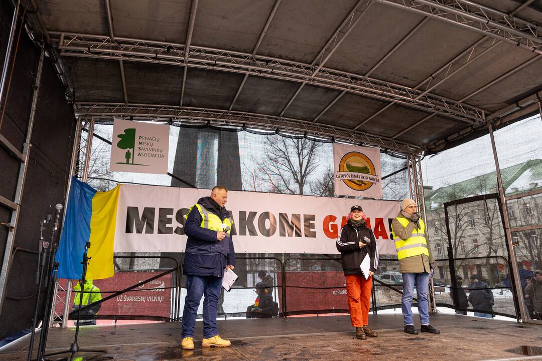 Vilniuje prasidėjo žemdirbių mitingas