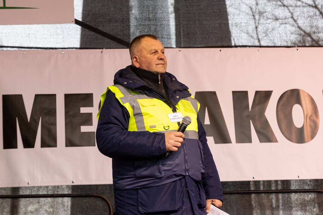 Vilniuje prasidėjo žemdirbių mitingas