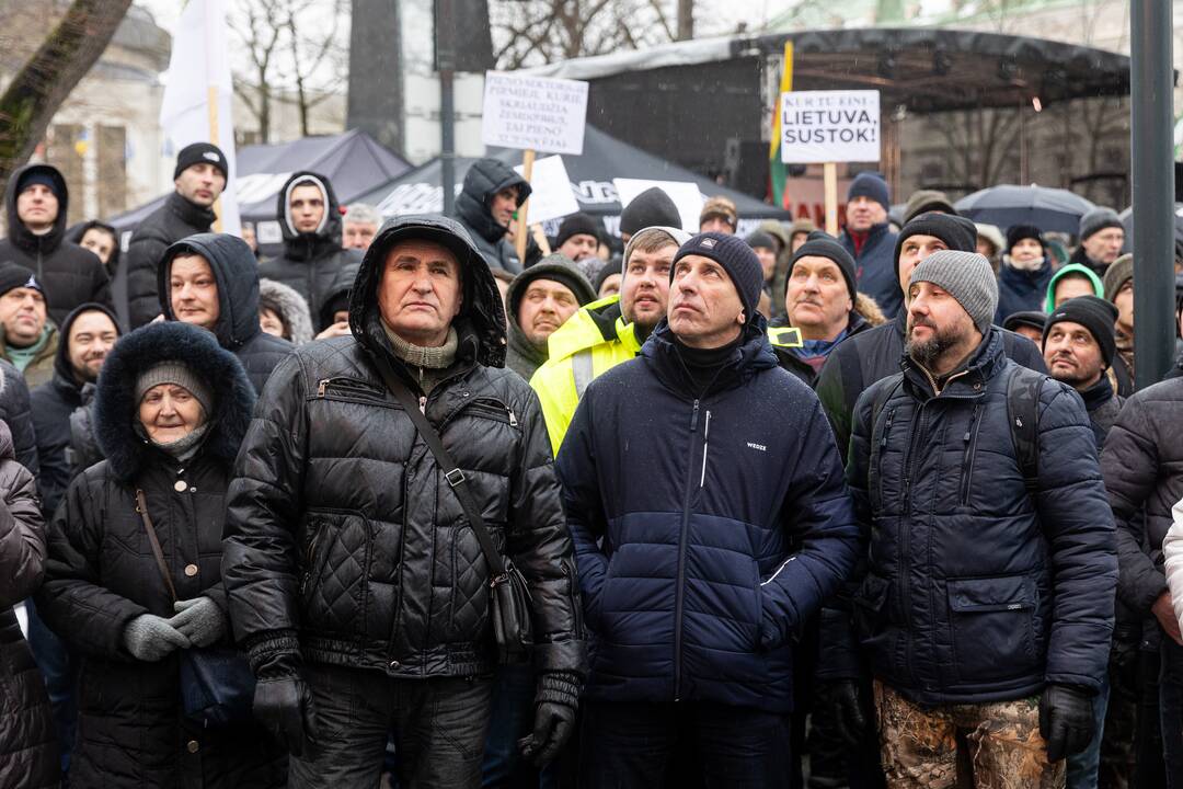 Vilniuje prasidėjo žemdirbių mitingas