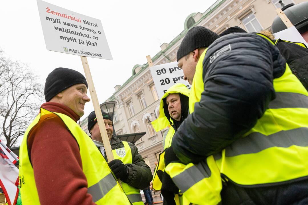 Vilniuje prasidėjo žemdirbių mitingas