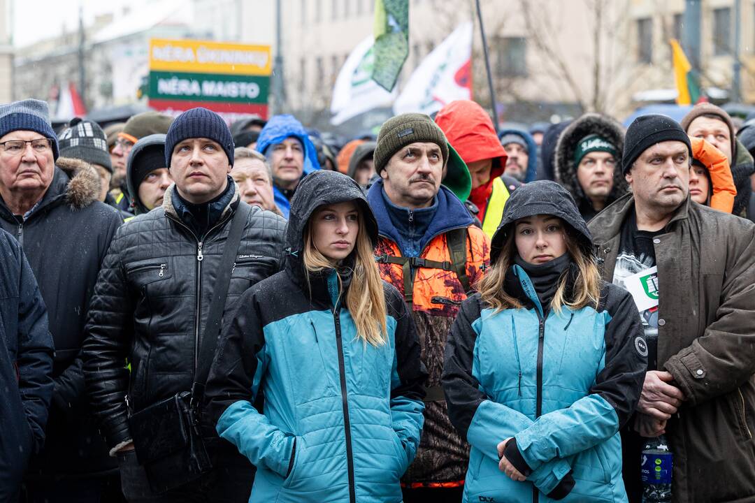 Vilniuje prasidėjo žemdirbių mitingas