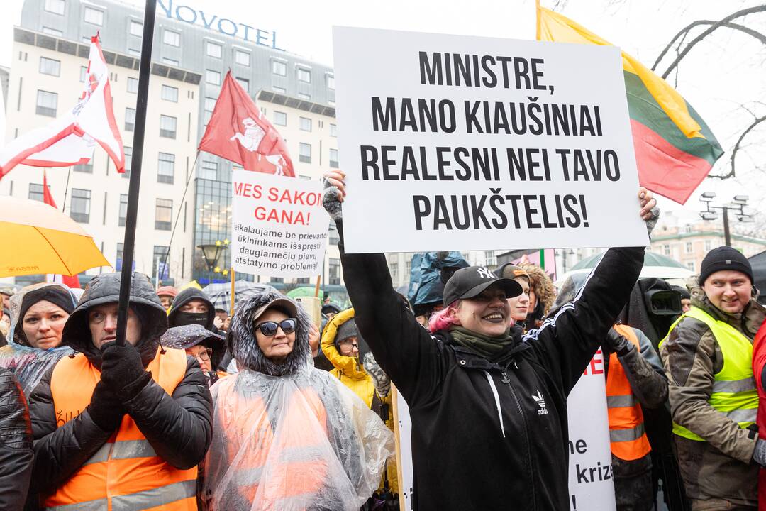 Vilniuje prasidėjo žemdirbių mitingas