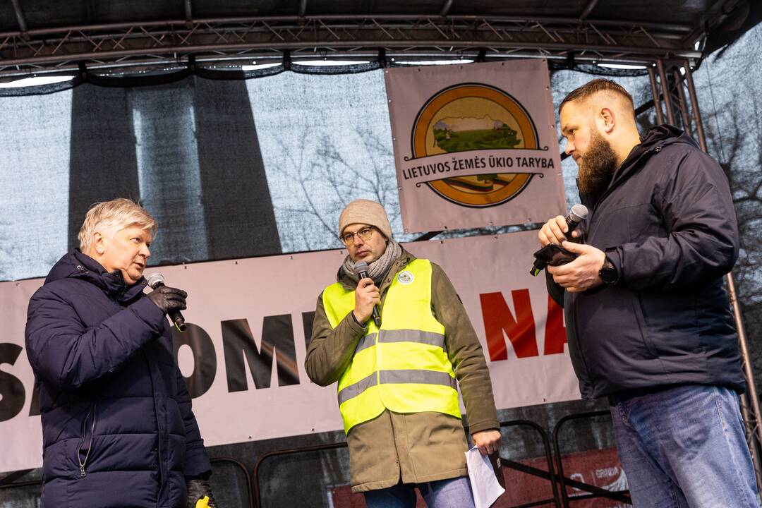 Vilniuje prasidėjo žemdirbių mitingas