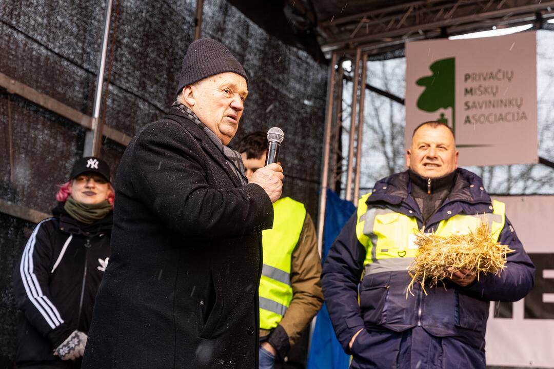 Vilniuje prasidėjo žemdirbių mitingas