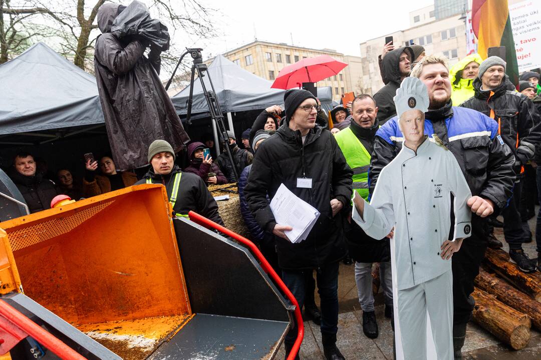 Vilniuje prasidėjo žemdirbių mitingas
