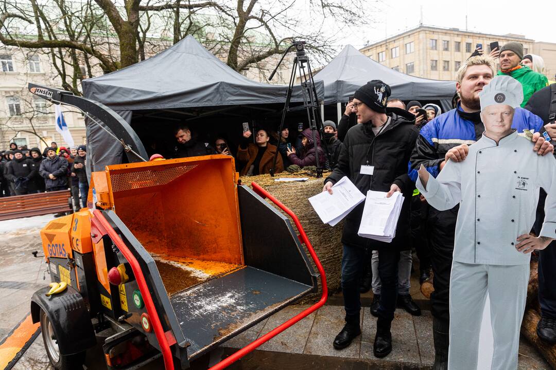 Vilniuje prasidėjo žemdirbių mitingas