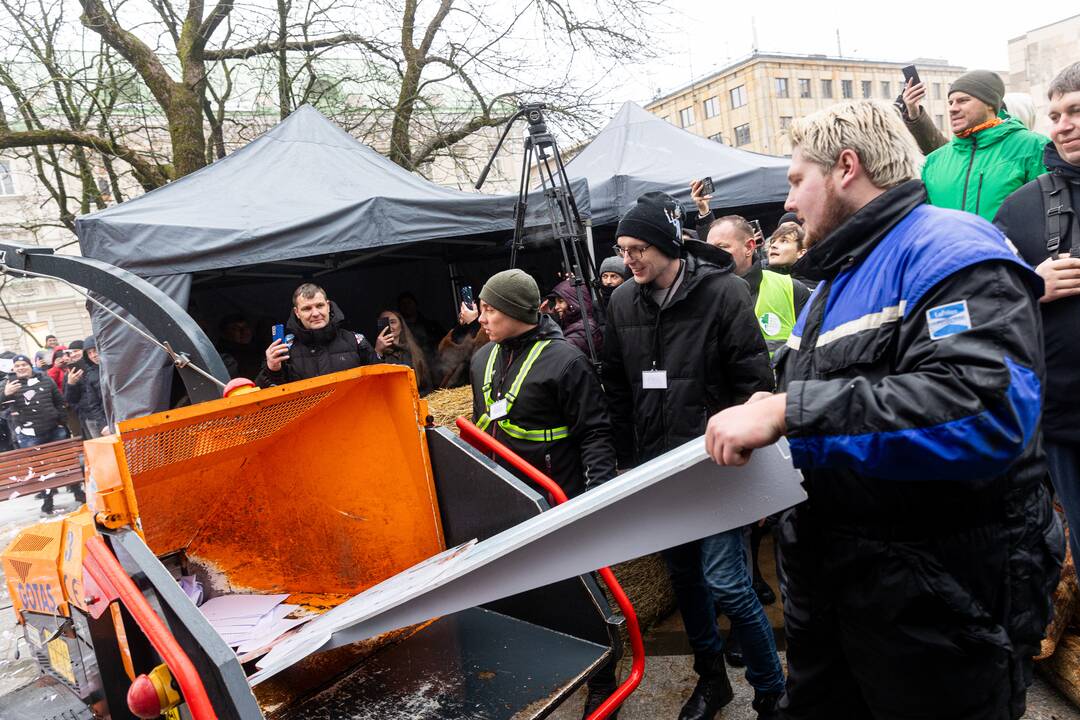 Vilniuje prasidėjo žemdirbių mitingas