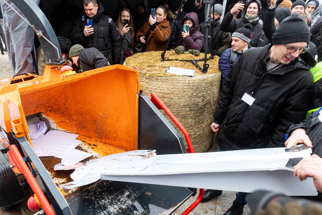 Vilniuje prasidėjo žemdirbių mitingas