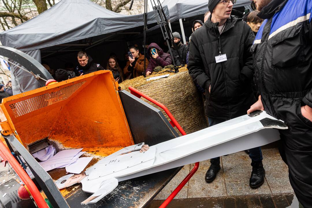 Vilniuje prasidėjo žemdirbių mitingas