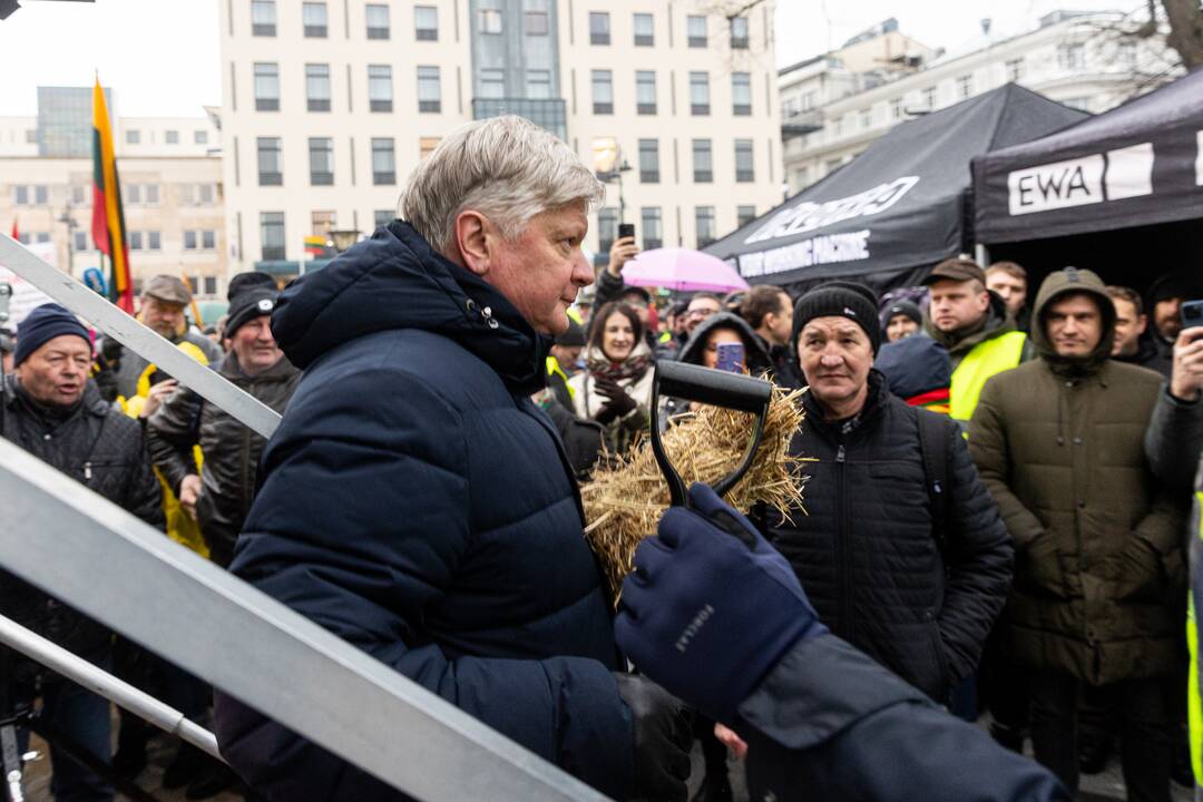 Vilniuje prasidėjo žemdirbių mitingas