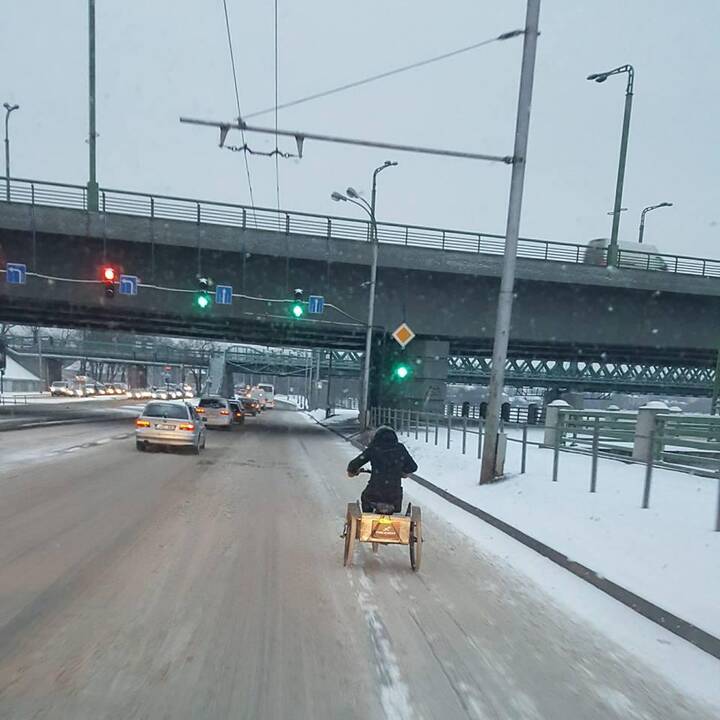 Pasidalijo šmaikščiu vaizdeliu: ką daryti, kai automobilis neužsiveda?