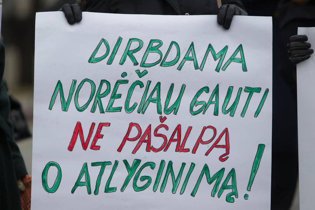 Profesinės sąjungos mini oraus darbo dieną