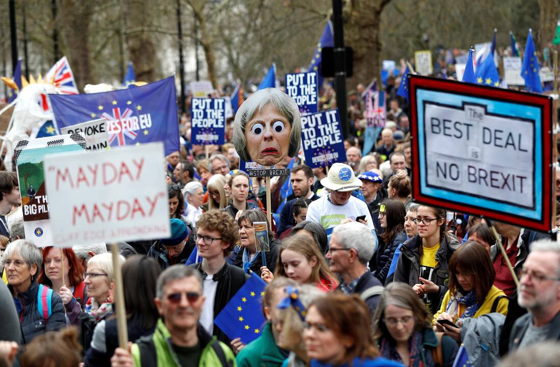 Masinė demonstracija prieš „Brexit“