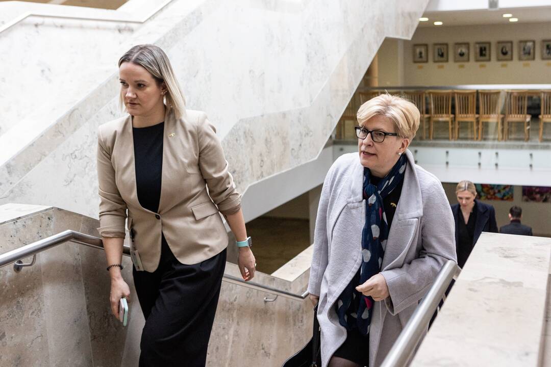 Seime premjerė pristatė praėjusių metų Vyriausybės veiklos ataskaitą