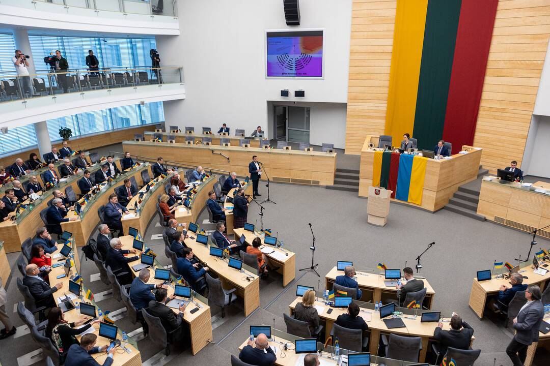 Seime premjerė pristatė praėjusių metų Vyriausybės veiklos ataskaitą