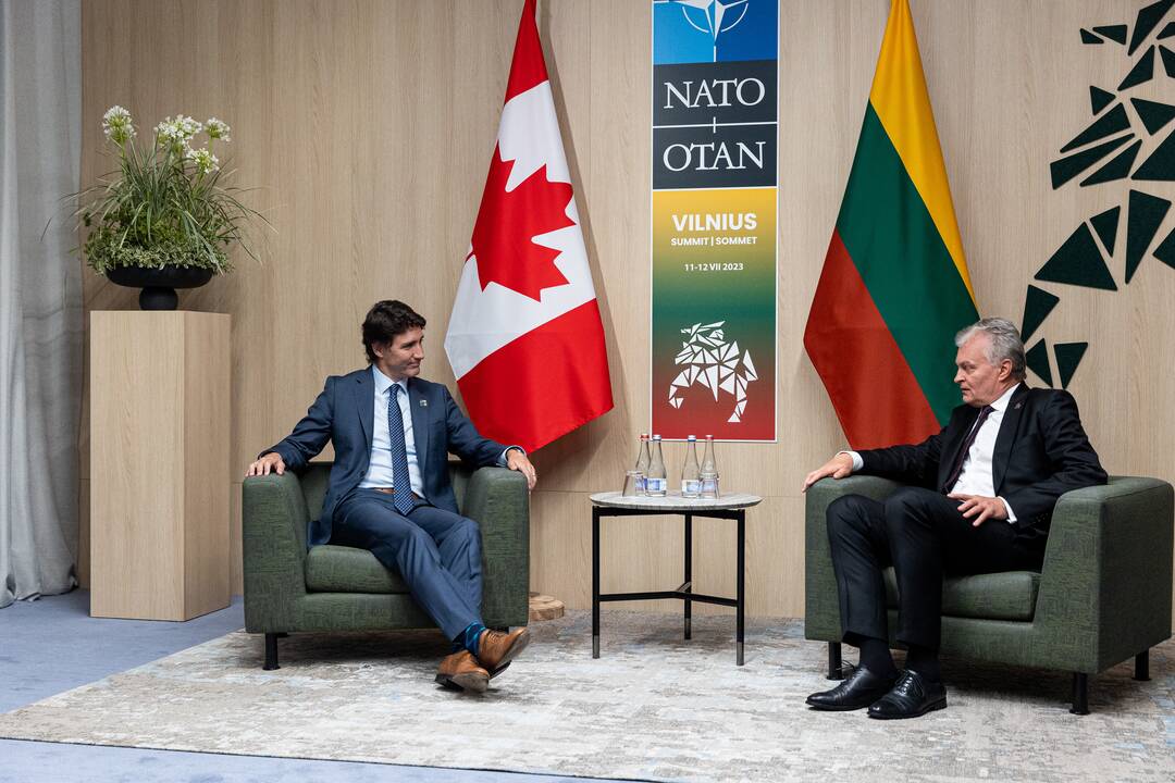 G. Nausėdos susitikimas su R. Sunaku, J. Trudeau