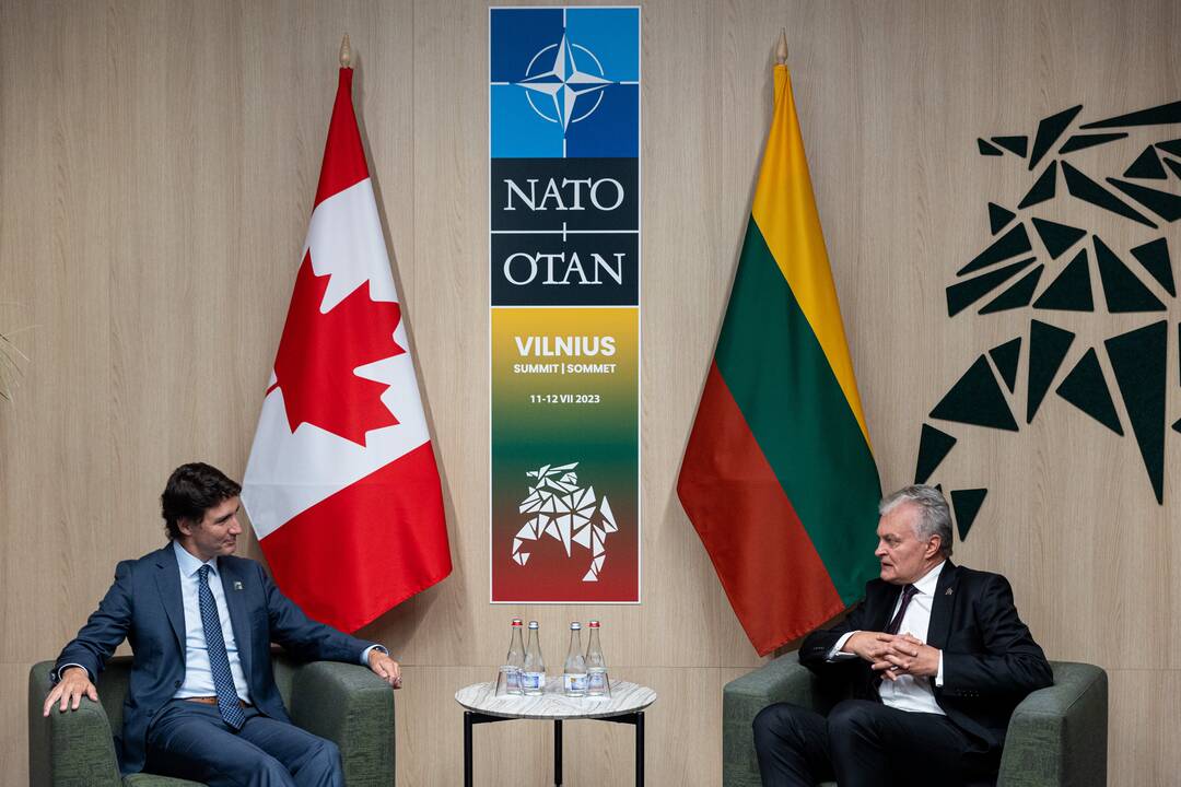 G. Nausėdos susitikimas su R. Sunaku, J. Trudeau