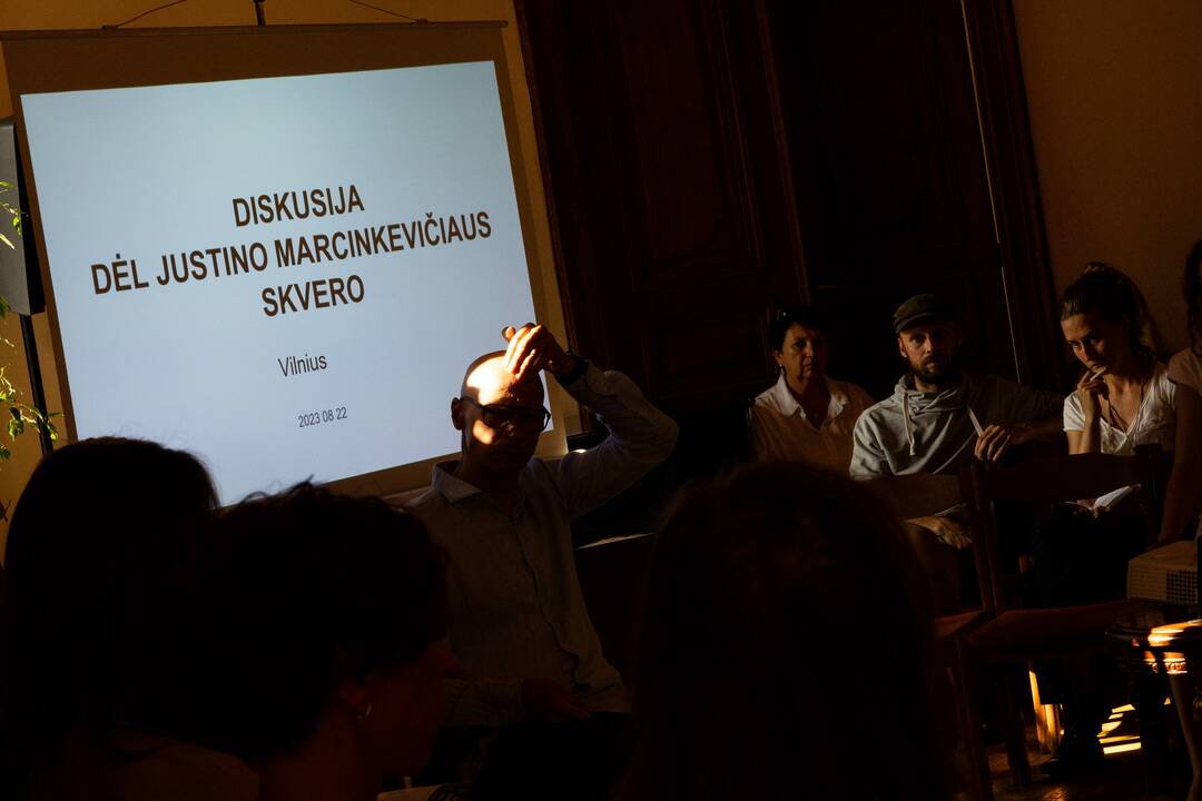 Diskusija dėl J. Marcinkevičiaus skvero atnaujinimo