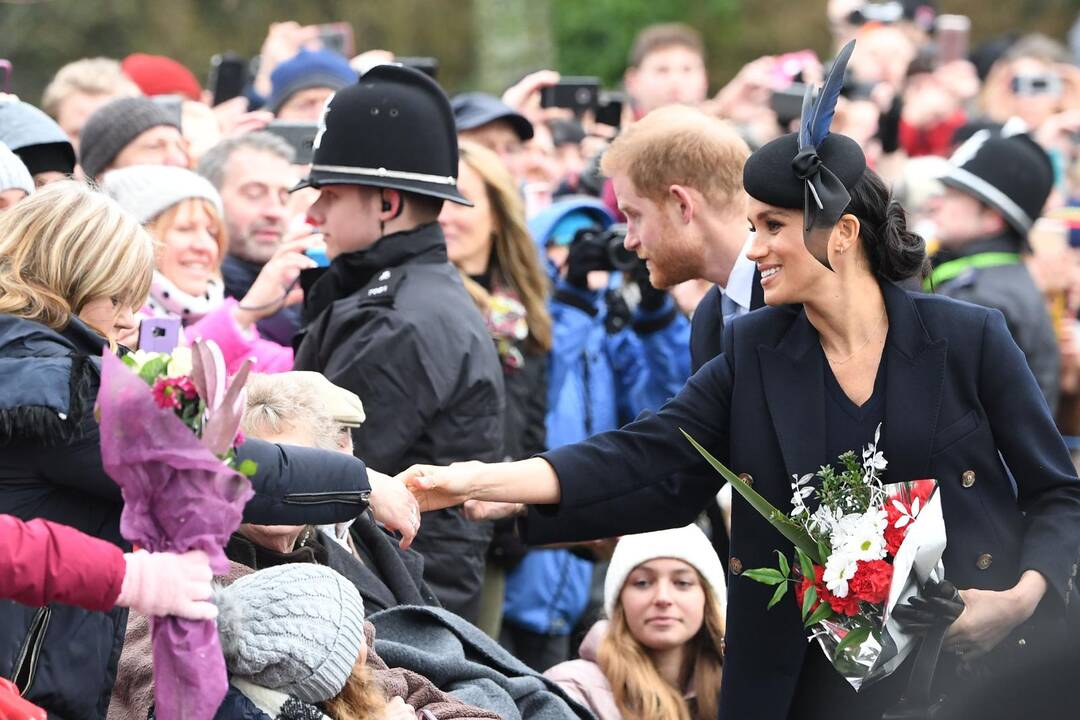 Britų karališkoji šeima švenčia Kalėdas