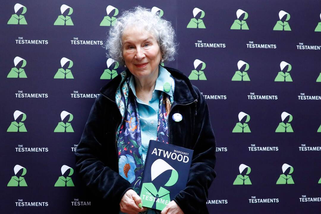 Margaret Atwood (iš kairės), Pedro Almodovaras, Olga Tokarczuk