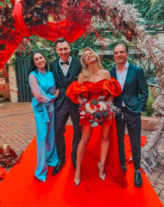 Simona Nainė ( iš kairės), Edgaras Eidėjus, Natalija Bunkė, Jonas Nainys