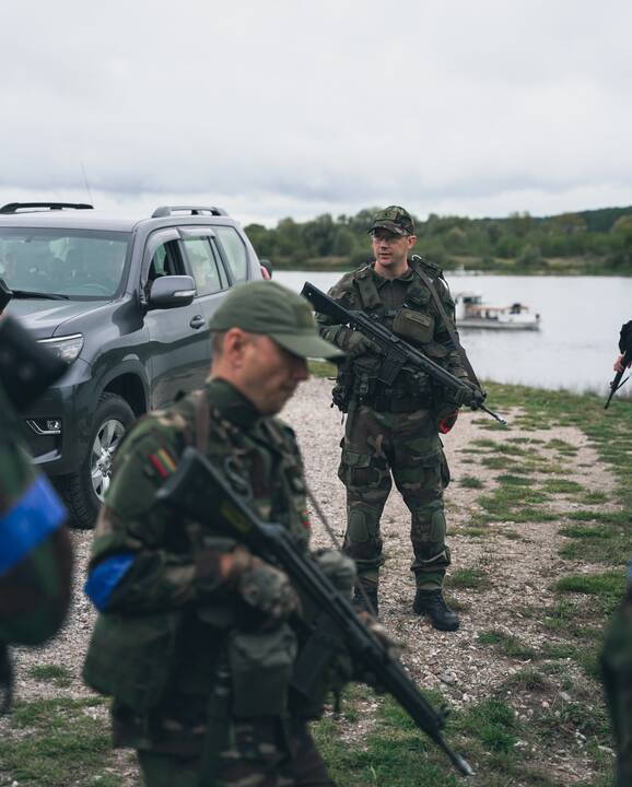 Šaulių pratybos Kauno rajone