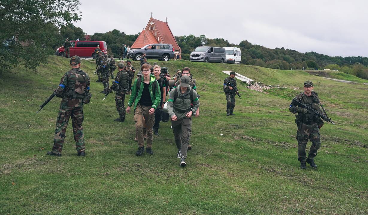 Šaulių pratybos Kauno rajone