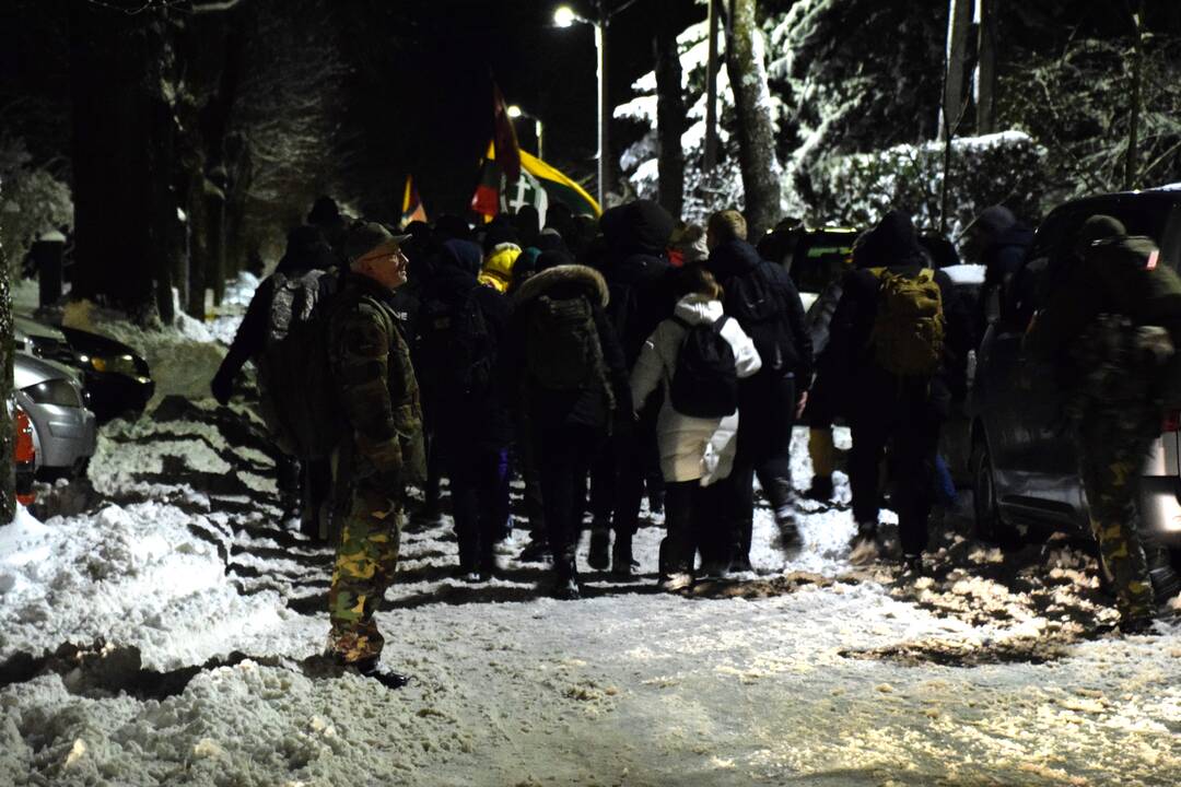 Priekulėje – naktinis žygis