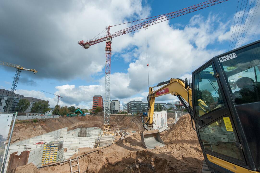 Šnipiškės tapo milžiniška statybų aikštele