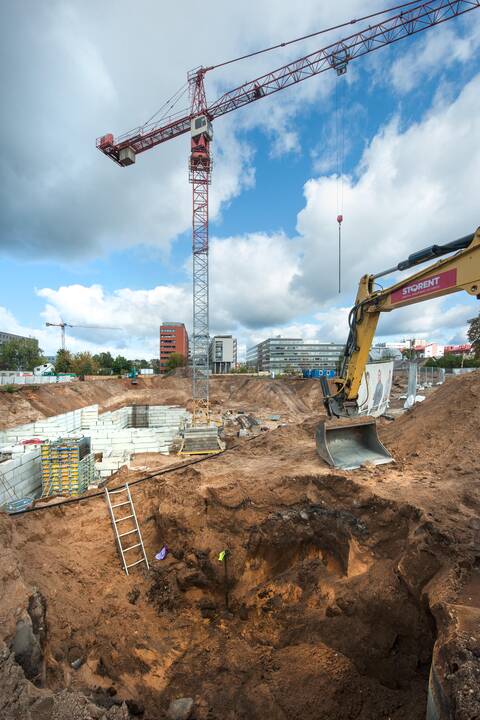 Šnipiškės tapo milžiniška statybų aikštele