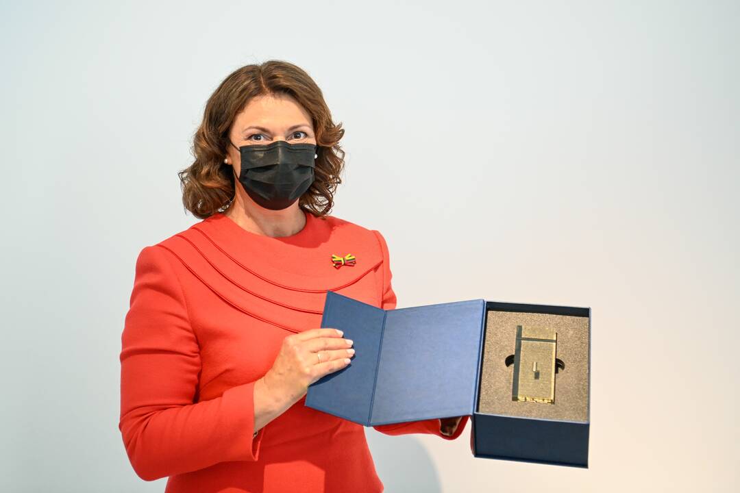 D. Nausėdienė atidarė ekspoziciją „Tautiška giesmė užkoduota mūsų DNR“