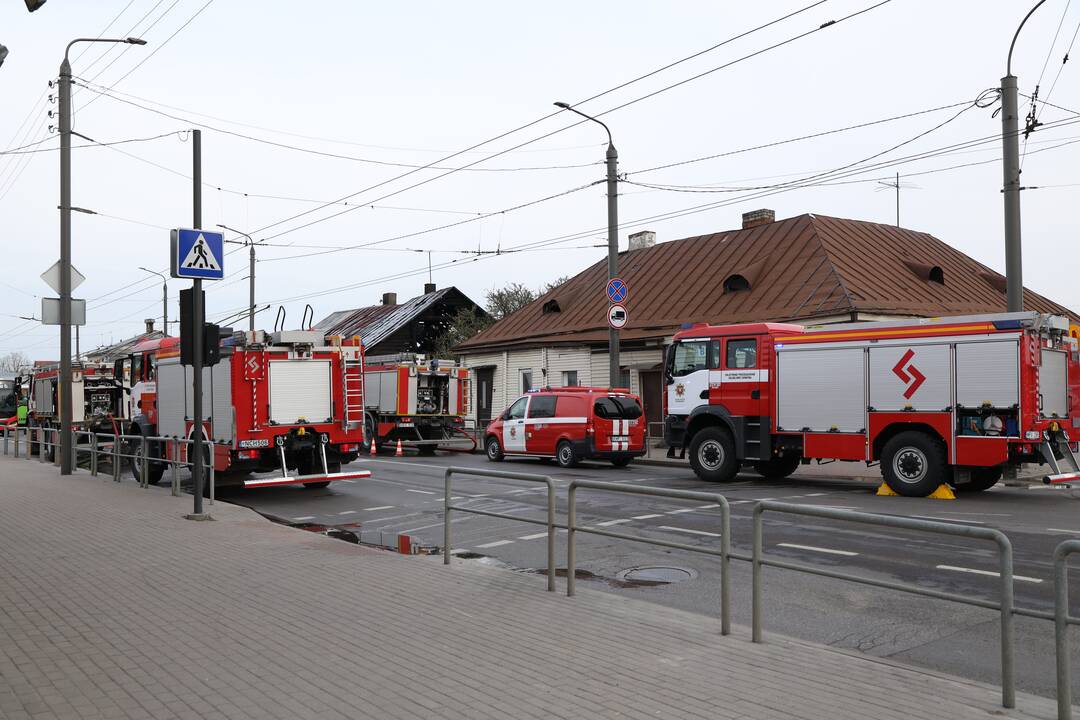 Kaune, Jurbarko gatvėje, kilo gaisras