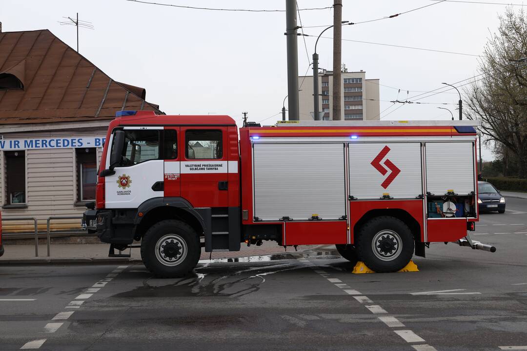 Kaune, Jurbarko gatvėje, kilo gaisras