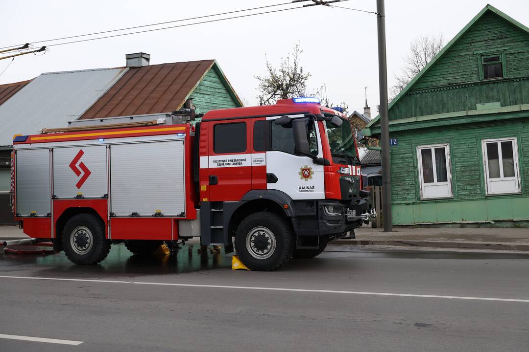 Kaune, Jurbarko gatvėje, kilo gaisras