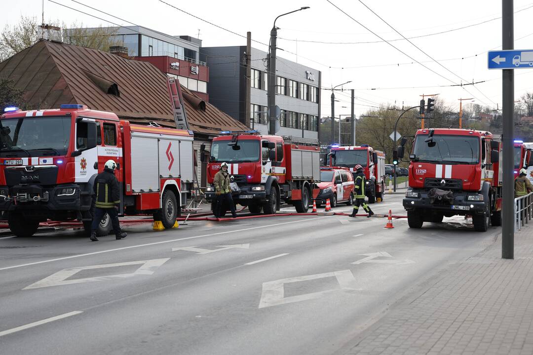 Kaune, Jurbarko gatvėje, kilo gaisras