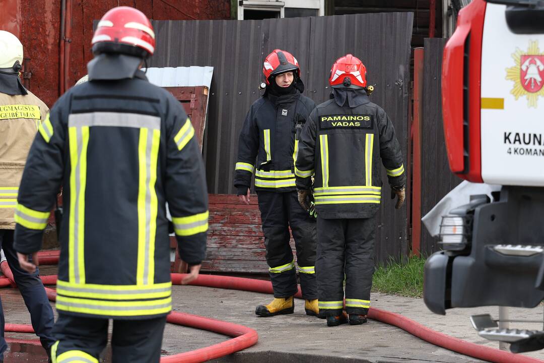 Kaune, Jurbarko gatvėje, kilo gaisras