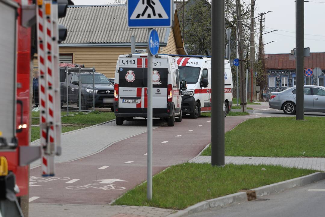 Kaune, Jurbarko gatvėje, kilo gaisras
