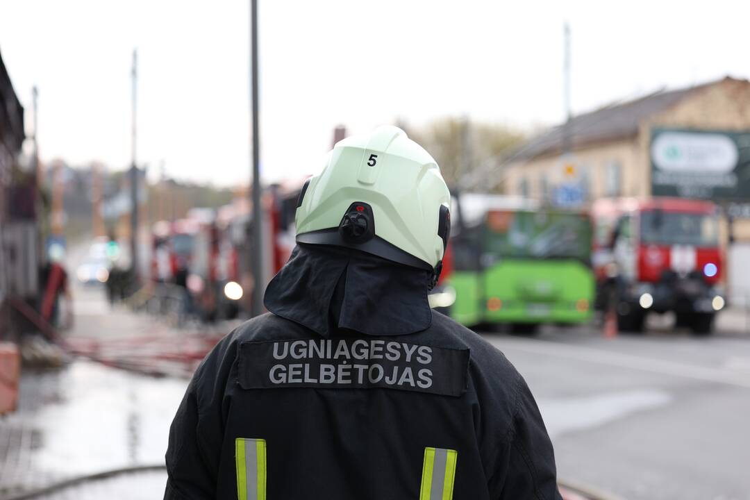 Kaune, Jurbarko gatvėje, kilo gaisras