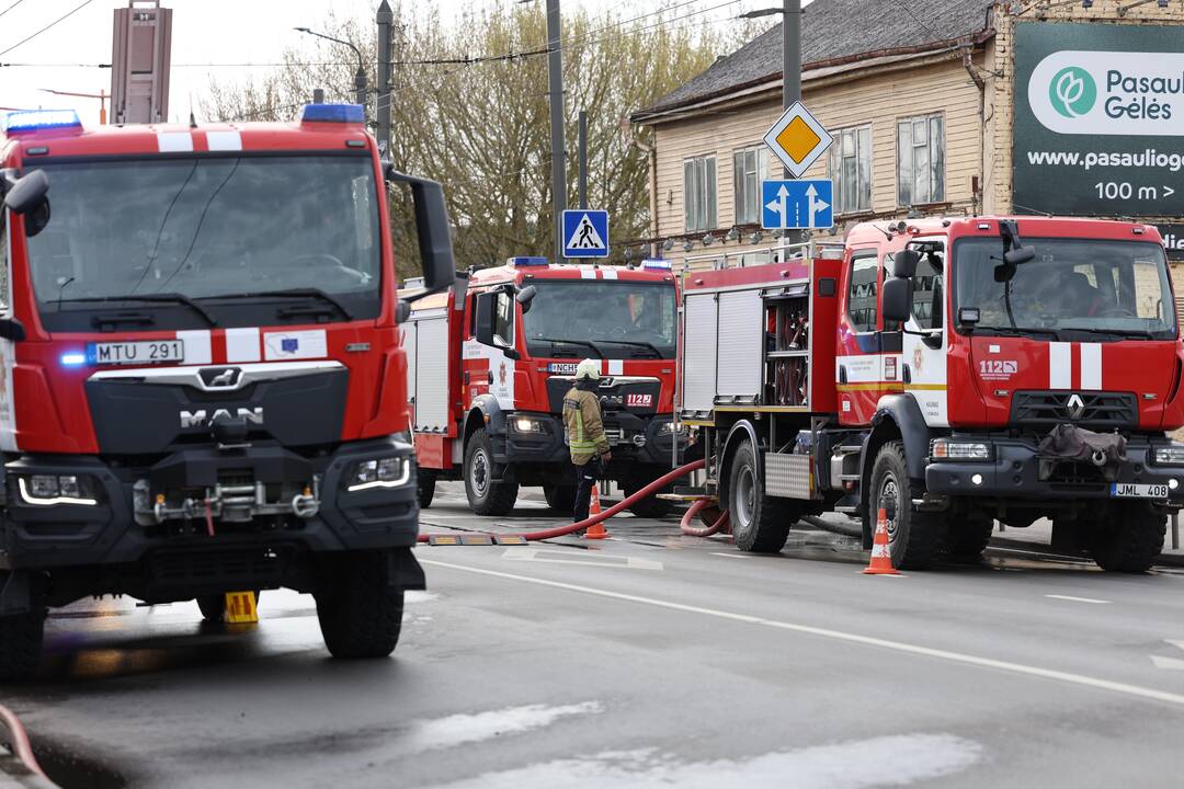 Kaune, Jurbarko gatvėje, kilo gaisras