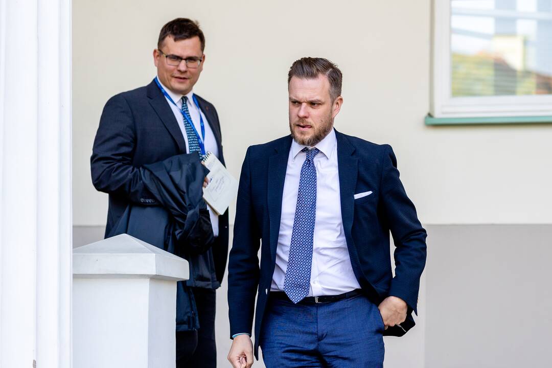 Laurynas Kasčiūnas (kairėje) ir Gabrielius Landsbergis