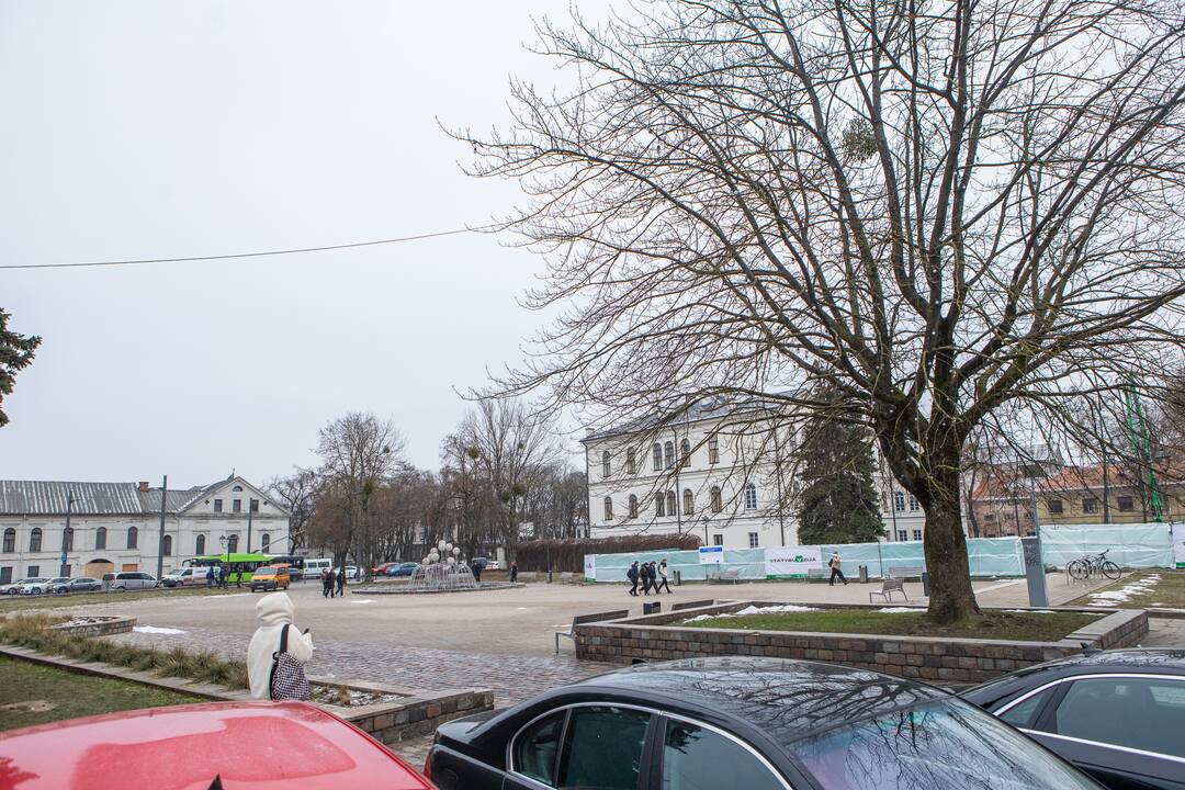 Vaizdas: jei aikštės kraštai būtų užstatyti pastatais, susikurtų tam tikras skveras.