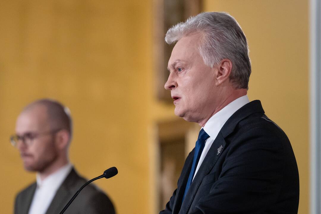 G. Nausėdos porinkiminė spaudos konferencija