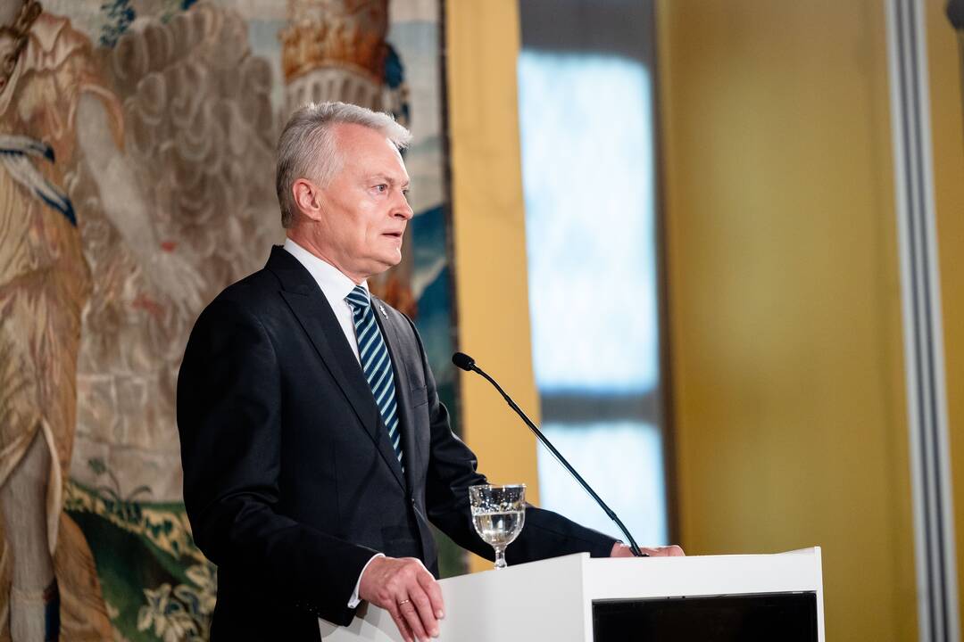 G. Nausėdos spaudos konferencija po antrojo prezidento rinkimų turo