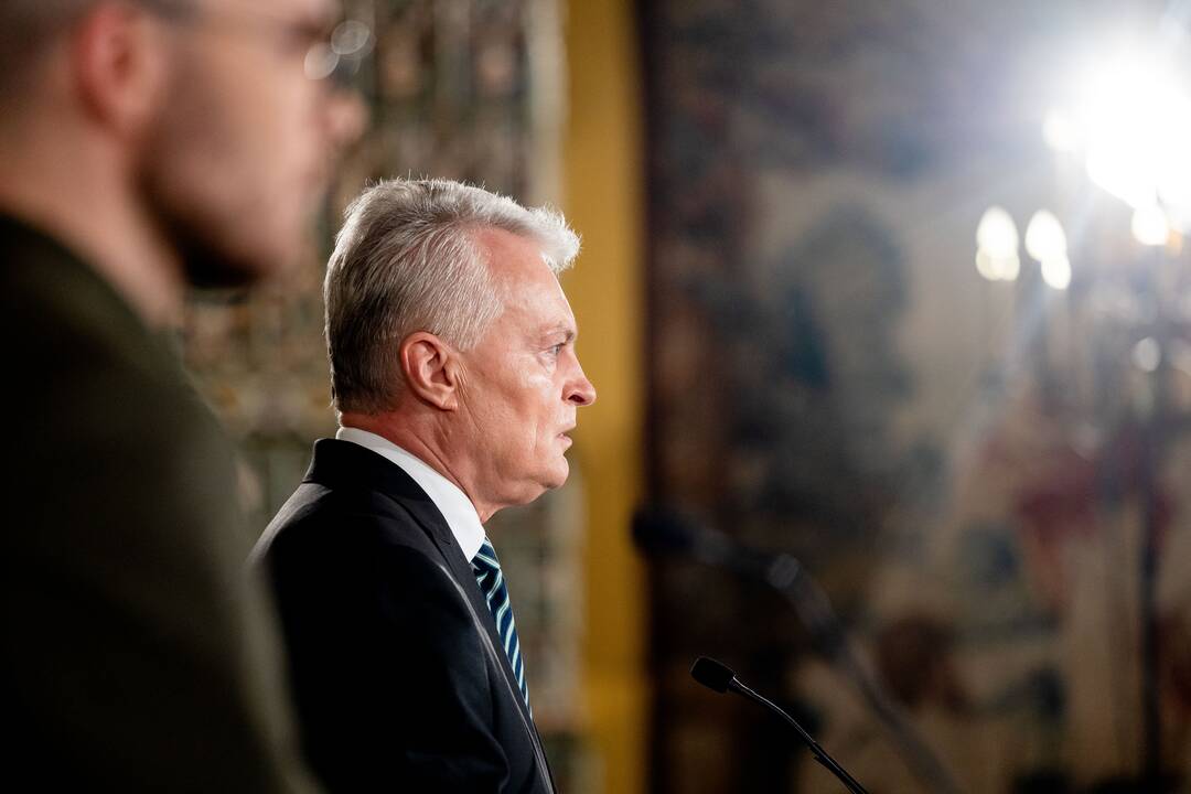 G. Nausėdos spaudos konferencija po antrojo prezidento rinkimų turo