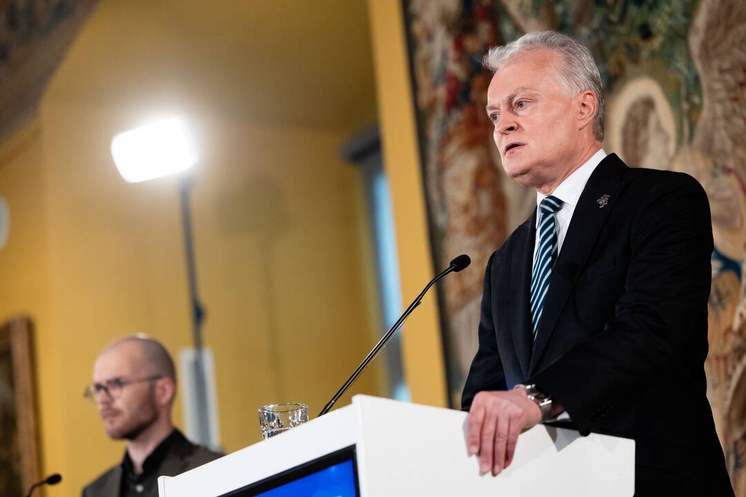 G. Nausėdos spaudos konferencija po antrojo prezidento rinkimų turo