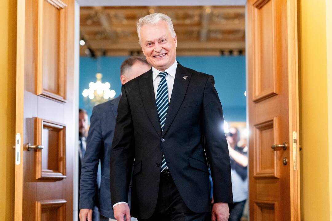 G. Nausėdos spaudos konferencija po antrojo prezidento rinkimų turo