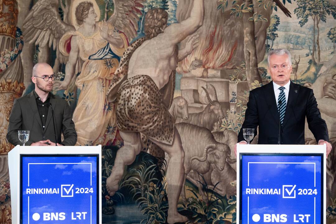 G. Nausėdos spaudos konferencija po antrojo prezidento rinkimų turo