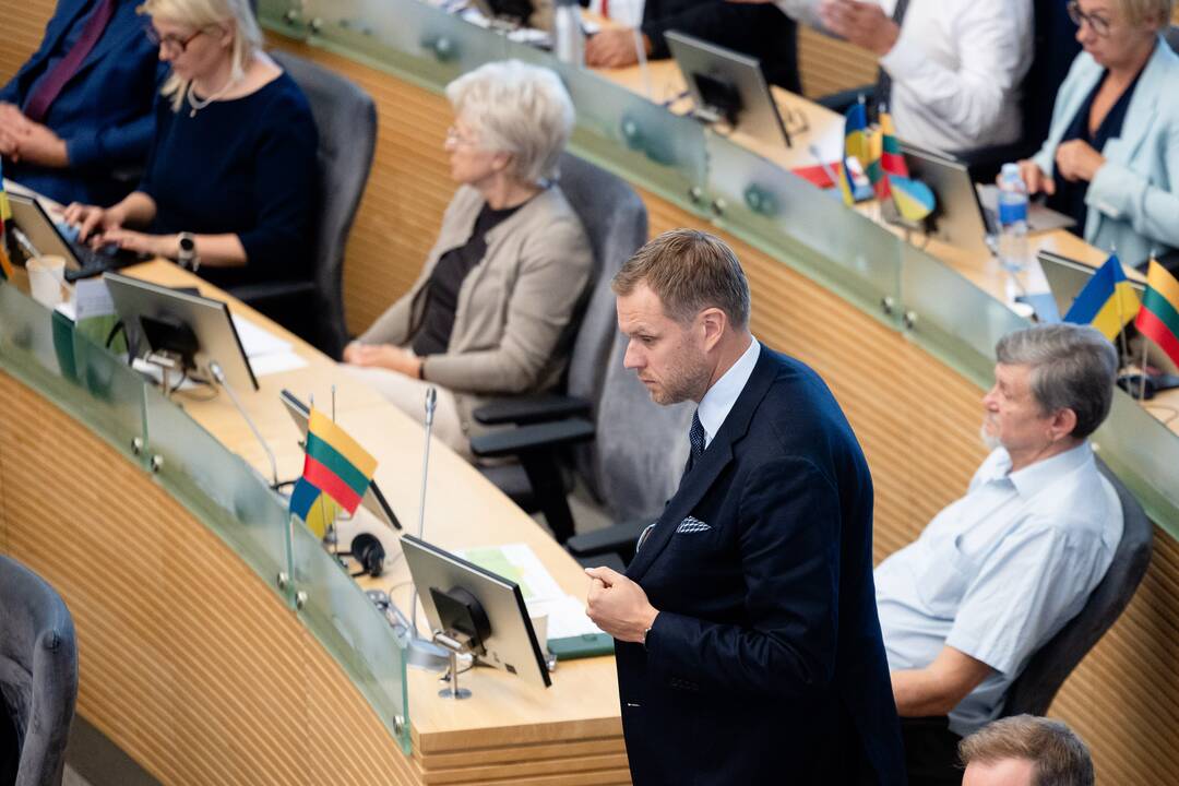 G. Landsbergis atsakė į Seimo narių klausimus dėl vilos Graikijoje