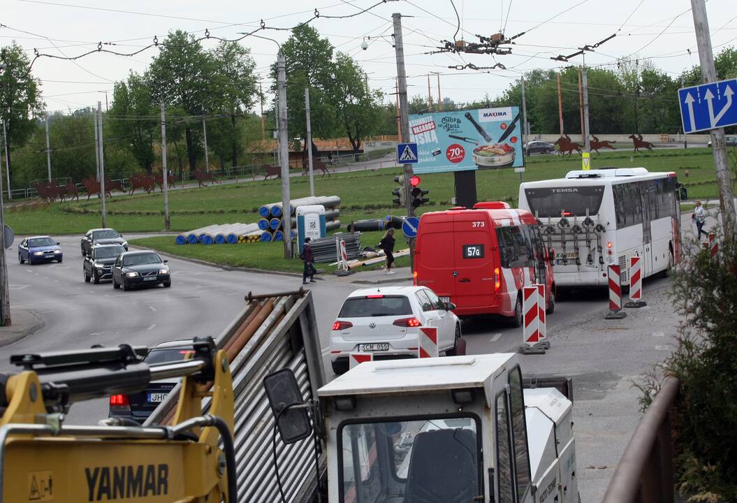 Kauno pilies žiedinė sankryža ruošiama rekonstrukcijai